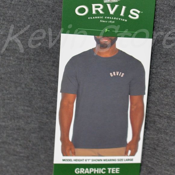 Orvis men‎ graphic tee Grey - Picture 1 of 9